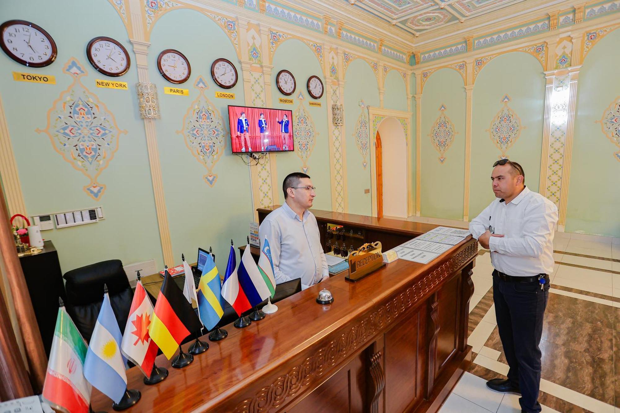 Yangi Sharq Hotel Szamarkand Kültér fotó