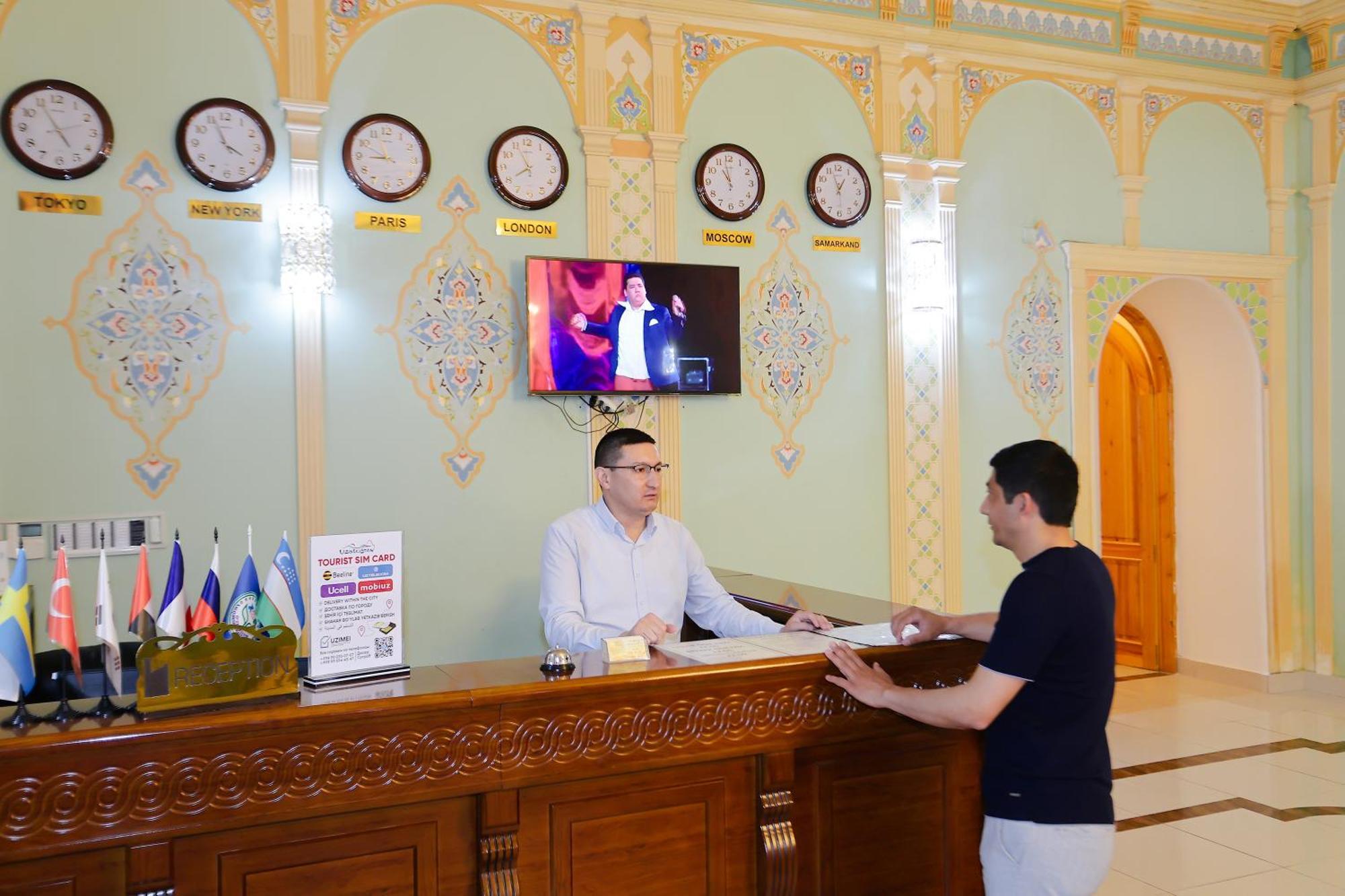 Yangi Sharq Hotel Szamarkand Kültér fotó